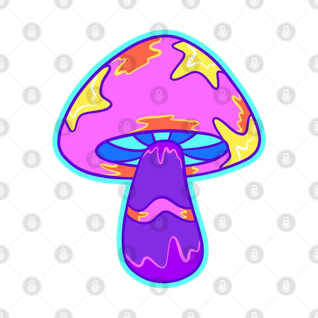 Trippy Mushroom by yoy vector