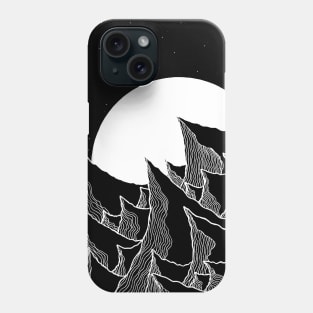 The dark jagged mounts Phone Case