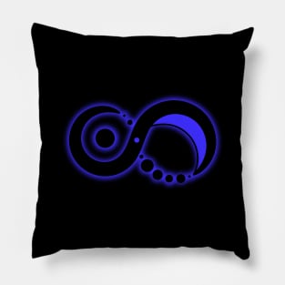 Solaris Moebius Blau (Logo klein) Pillow