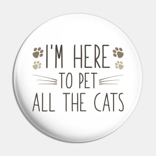 Pet All The Cats Pin