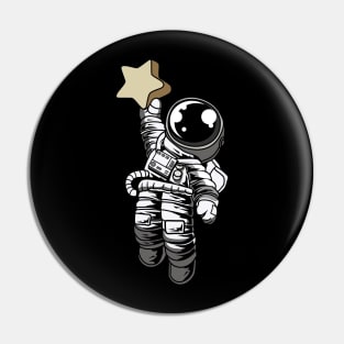 Astronaut Reach the Star Pin