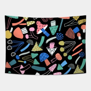 Colorful mushrooms Tapestry