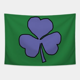 Very Peri Periwinkle Blue Shamrock St Patricks Day Tapestry