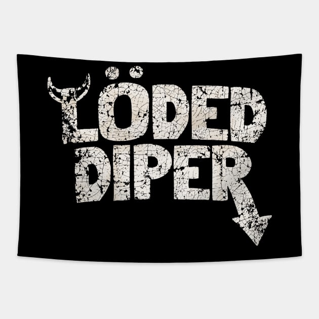 WHITE VINTAGE LODED DIPER Tapestry by asmokian