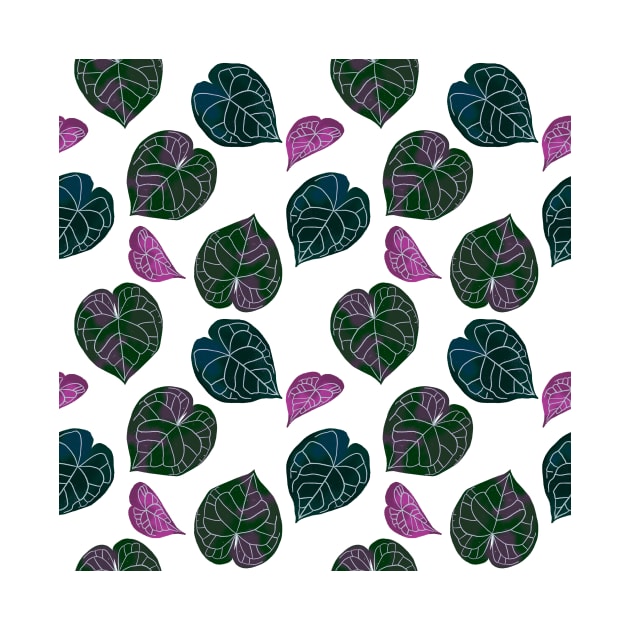 Tropical leave pattern by RosanneCreates