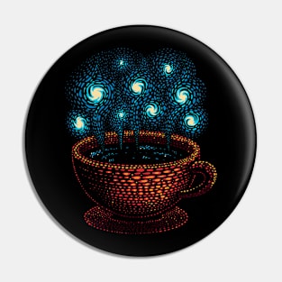 Starry Tea Night Pin