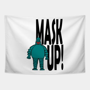 Mask Man Mask Up! Tapestry