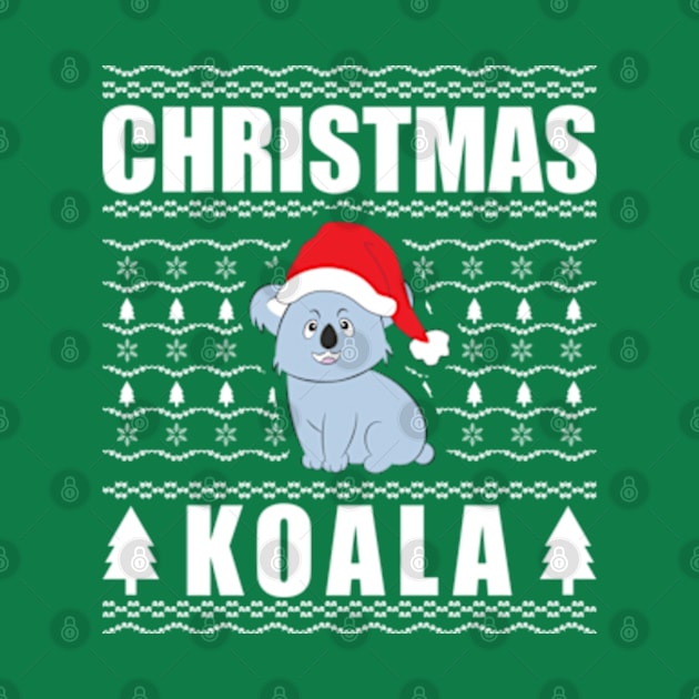 Christmas Koala Ugly Xmas Sweater by JaiStore