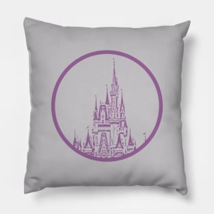 Purple and Grey Magic Castle Pillow