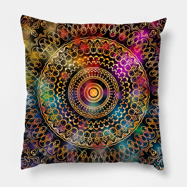 abstract mandala Pillow by mkbl