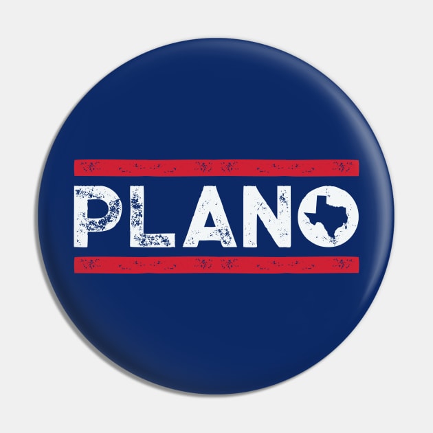 Retro Plano, Texas // Vintage Plano DFW Metroplex Hometown Pin by SLAG_Creative