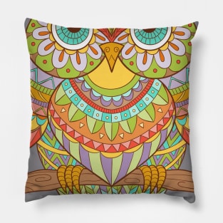 colorful owls Pillow