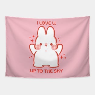 I LOVE U UP TO THE SKY Tapestry