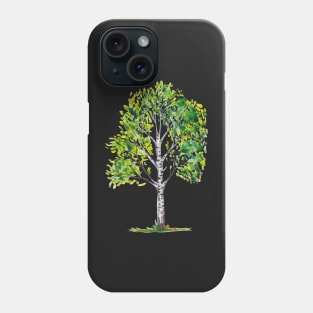 Birch Watercolor Phone Case