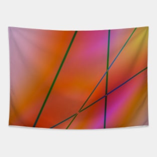 colorful red abstract rainbow texture design Tapestry