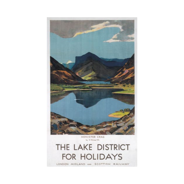 The Lake District - Vintage Railway Travel Poster - 1923-1939 by BASlade93