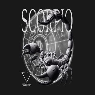 Mystical Scorpio Zodiac & Water Element T-Shirt