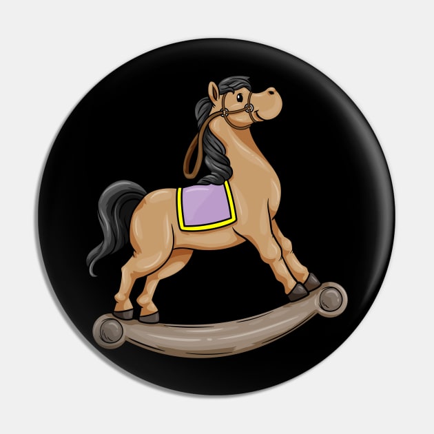 Cute rocking horse Pin by Markus Schnabel