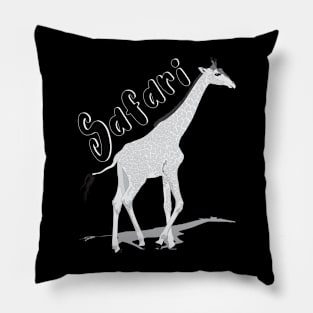 Giraffe Design black & withe Safari Pillow