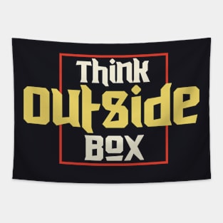 Think Outside Box Tapestry