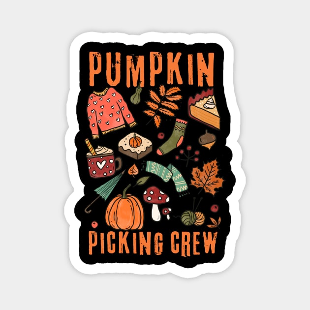 Pumpkin Picking Crew Magnet by The WYLD Tribe