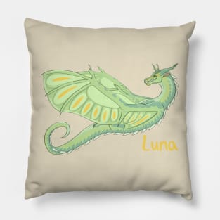 Luna the SilkWing (w/ name) Pillow