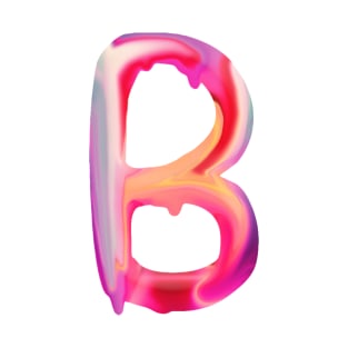 Letter B In Vibrant Watercolor T-Shirt