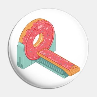 Donut - CT donut scanner isometric illustration Pin