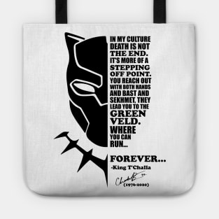 Chadwick Boseman Black Panther Quote Tote