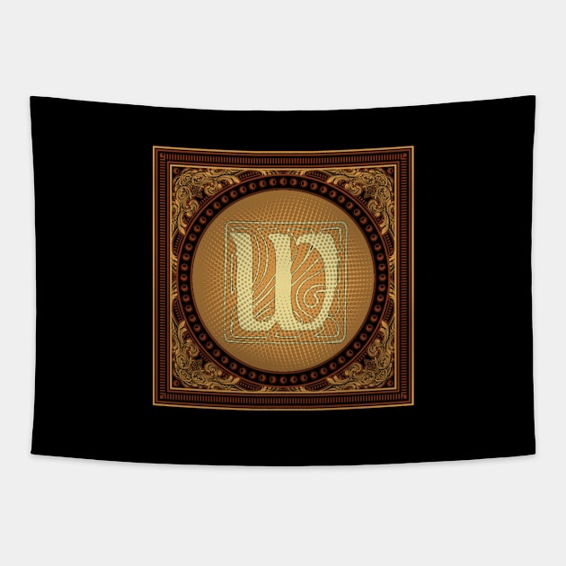 Letter W monogram Tapestry by artsytee