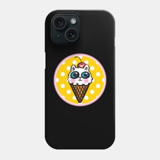 Kitty Cone Polka Dot Phone Case