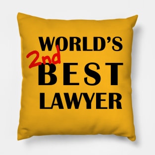 World's 2nd Best Lawyer Pillow