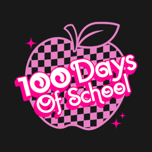 Retro 100 Days 100th Day Of School Teacher T-Shirt