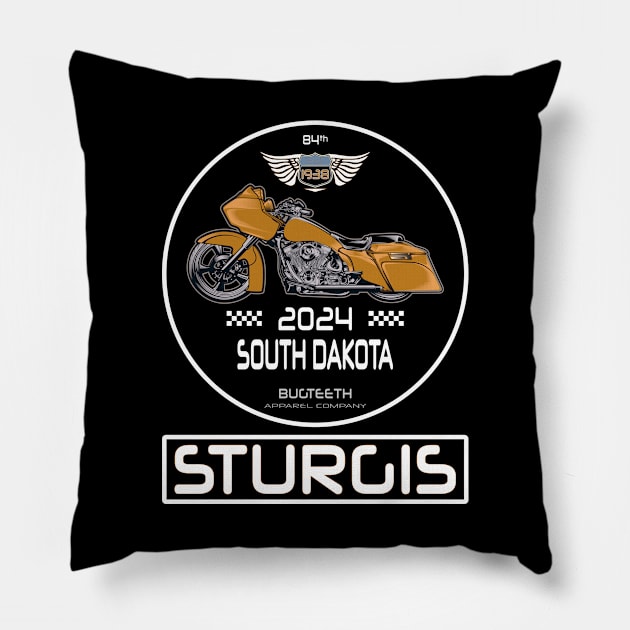 Sturgis 2024 Pillow by Bugteeth