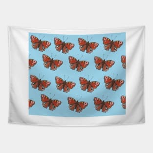 Amazing peacock butterfly Tapestry