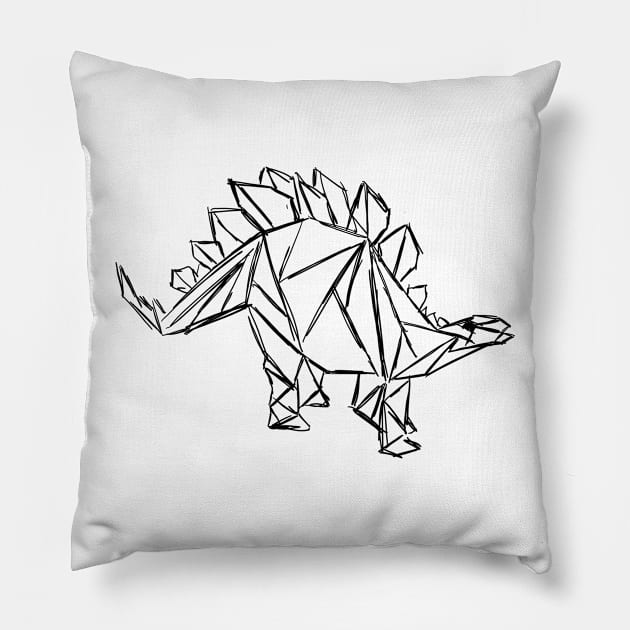 stegosaurus Pillow by ribokha