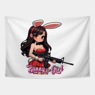 Tactical Bunny Girl Tapestry