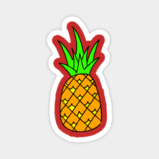 Pineapple!  cartoon tropical fruit Magnet