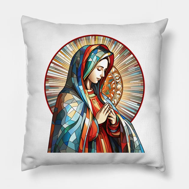 Virgen Mary in Prayer Pillow by TacoTruckShop