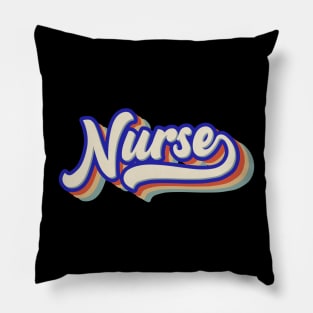 Retro Vintage Registered or Future Nurse Pillow