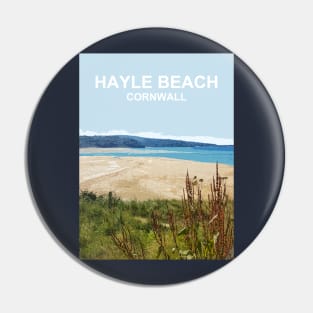 Hayle Beach Cornwall England UK Cornish gift. Pin