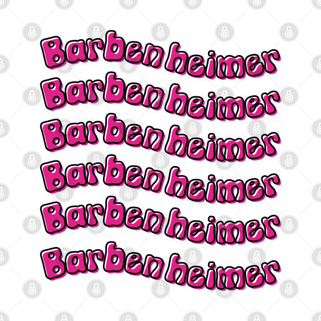 Barbie Oppenheimer 2023 Movie mash up - Barbenheimer - T-Shirt | TeePublic