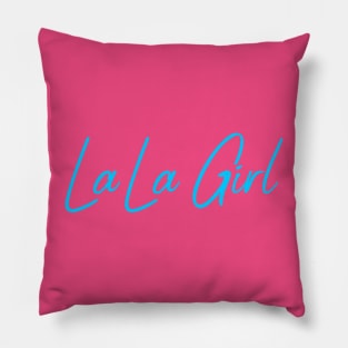 Lala girl blue Design Pillow