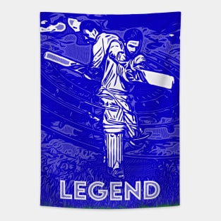 World Cup Cricket Batsman Passion P14 Tapestry