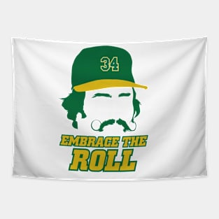 Rollie Fingers Oakland Silhouette Tapestry