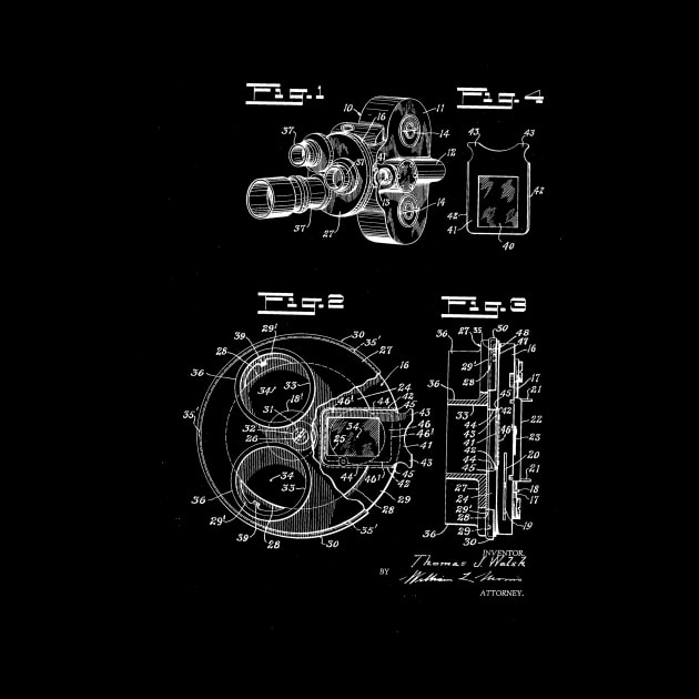 Camera Vintage Patent Drawing by TheYoungDesigns