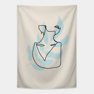 puristic line art Tapestry