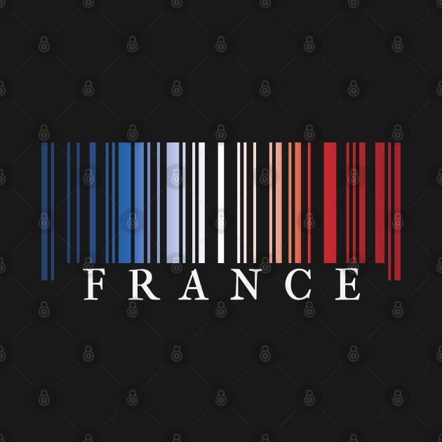 France flag colors barcode by Finji