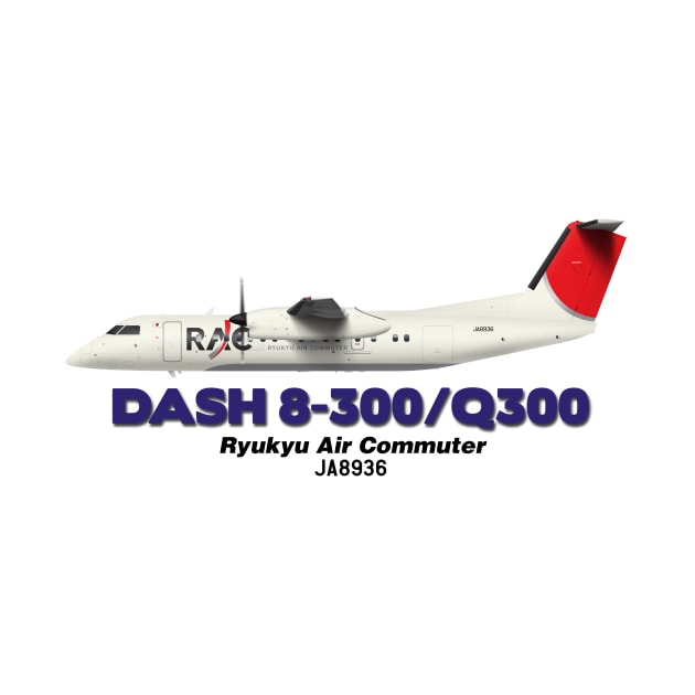 DeHavilland Canada Dash 8-300/Q300 - Ryukyu Air Commuter by TheArtofFlying