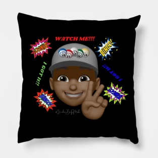 Watch Me! (Gray) Pillow